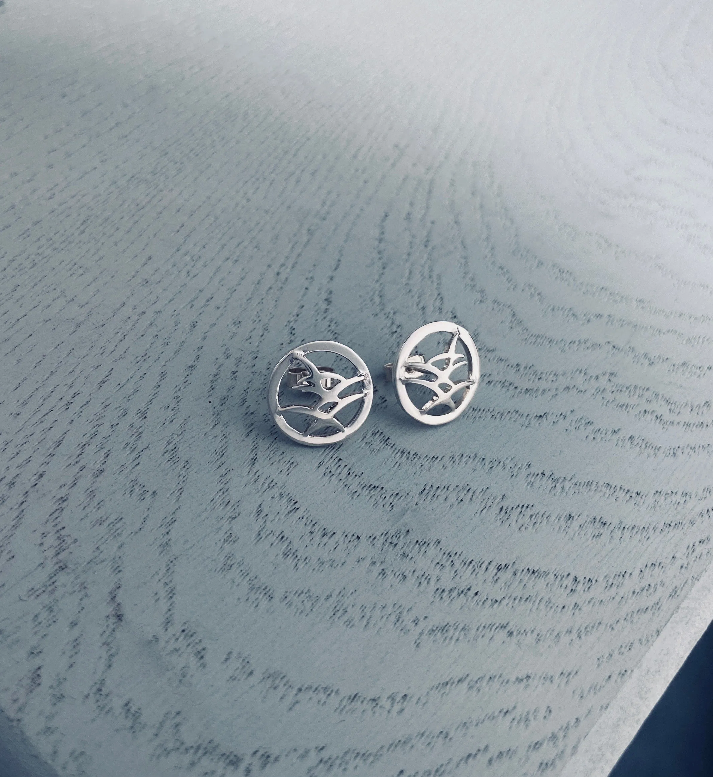 Arctic Tern Stud Earrings