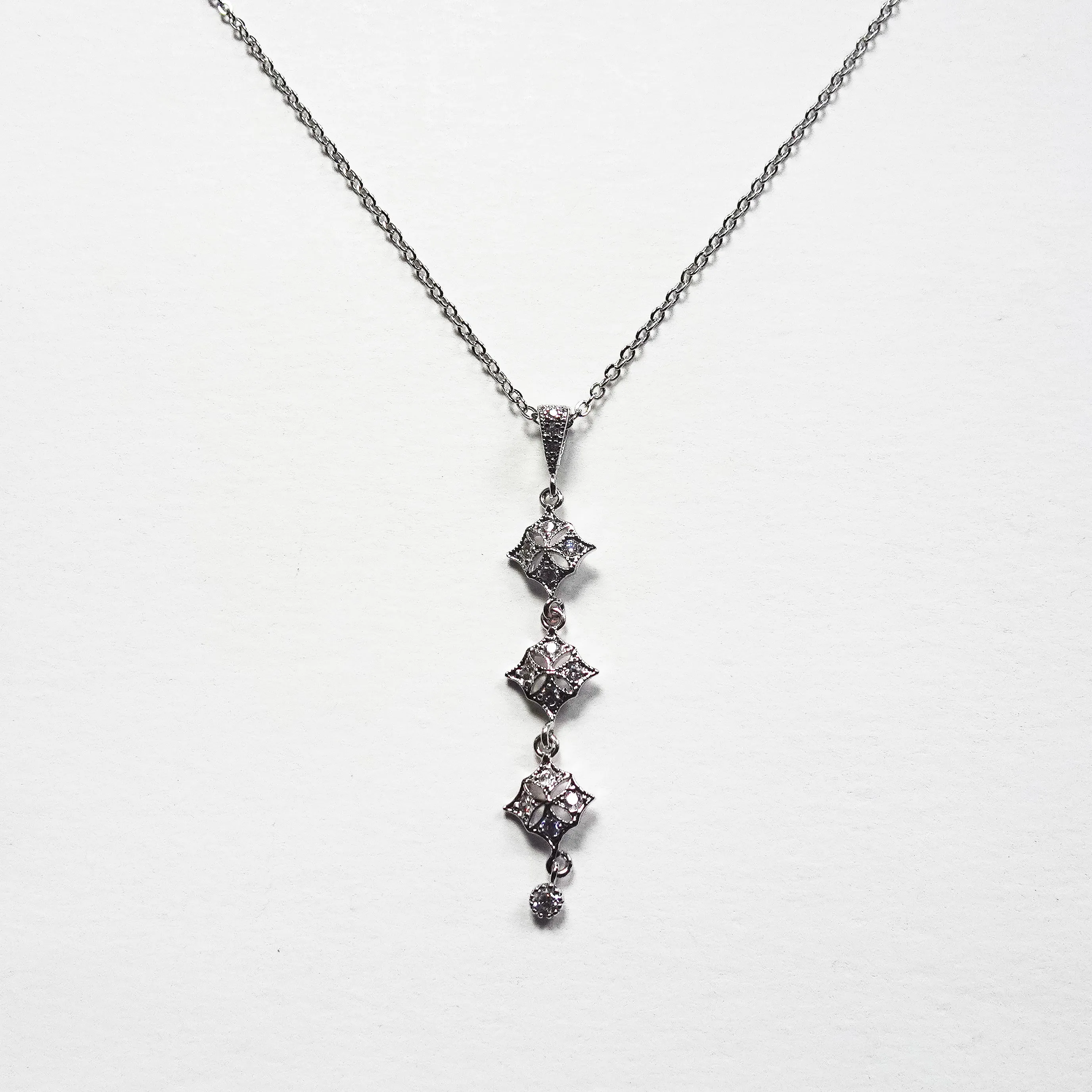 Art deco back necklace for low back wedding dress