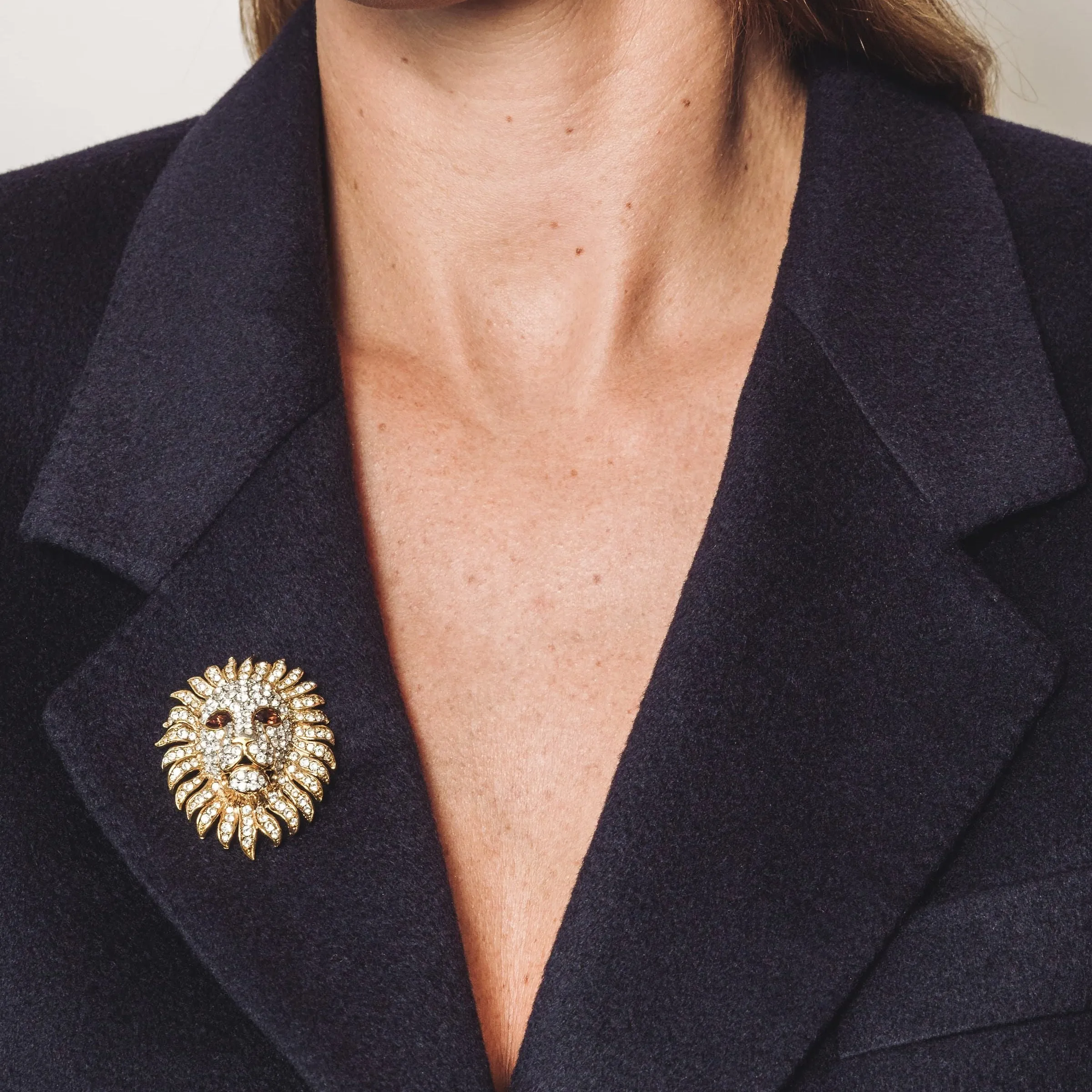 Attwood & Sawyer Lions Head brooch