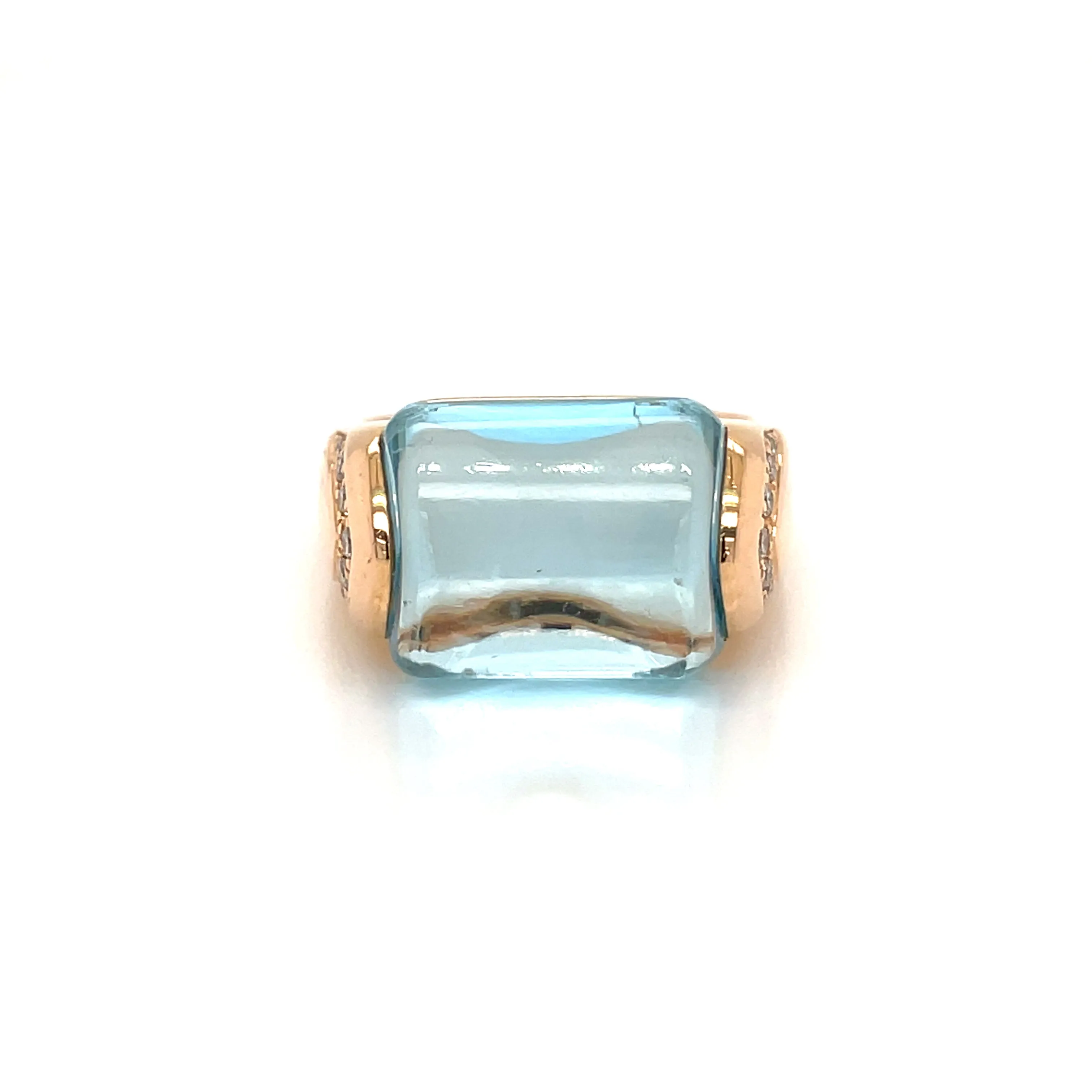 Bulgari Musa Topaz Diamond Rose Gold Ring