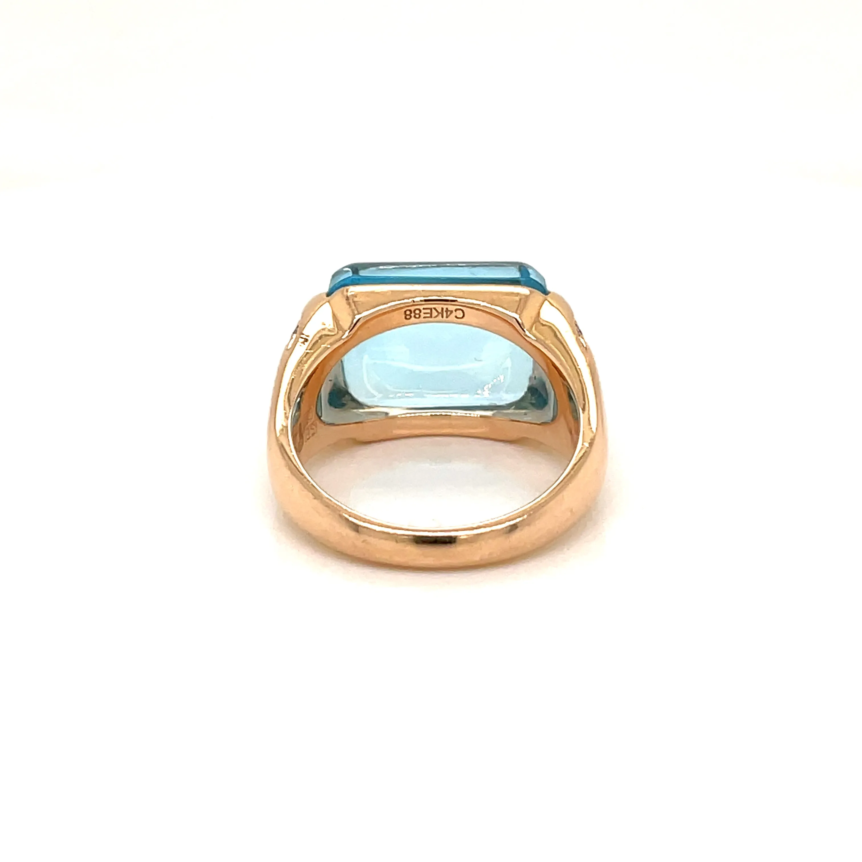Bulgari Musa Topaz Diamond Rose Gold Ring