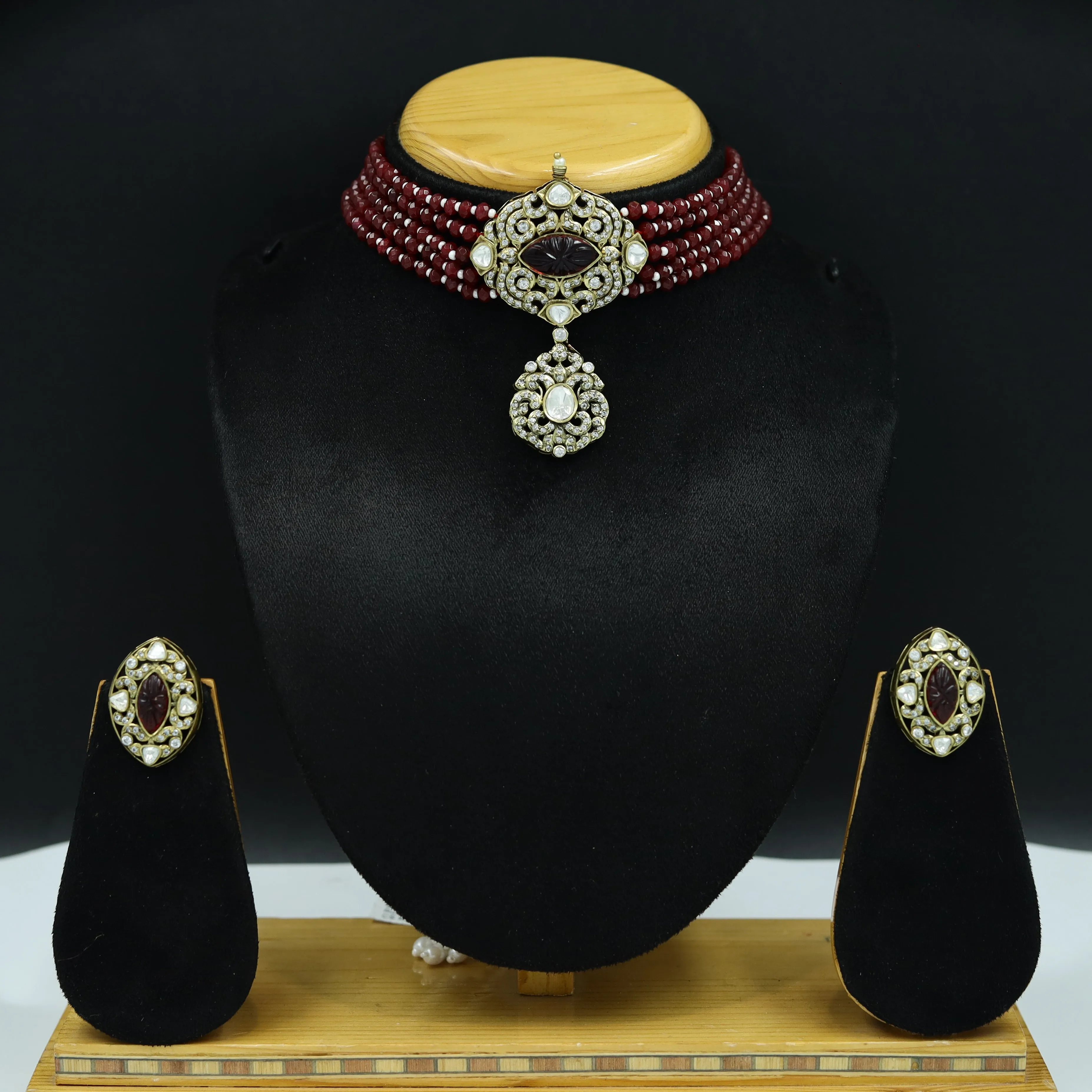 Choker Kundan Necklace Set 7495-34