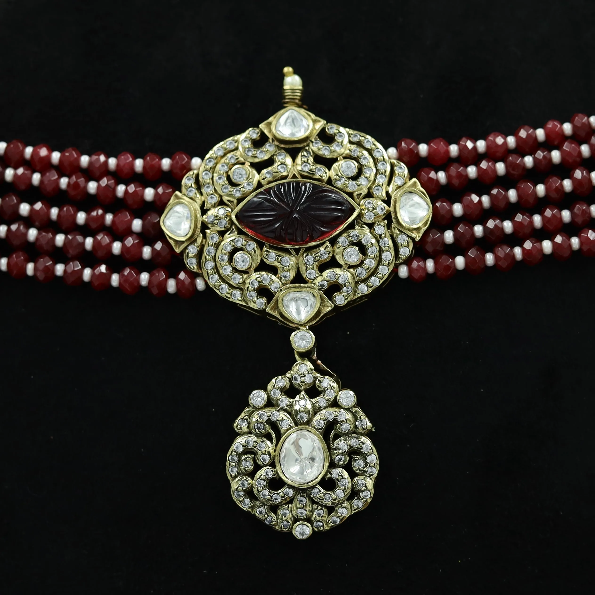 Choker Kundan Necklace Set 7495-34
