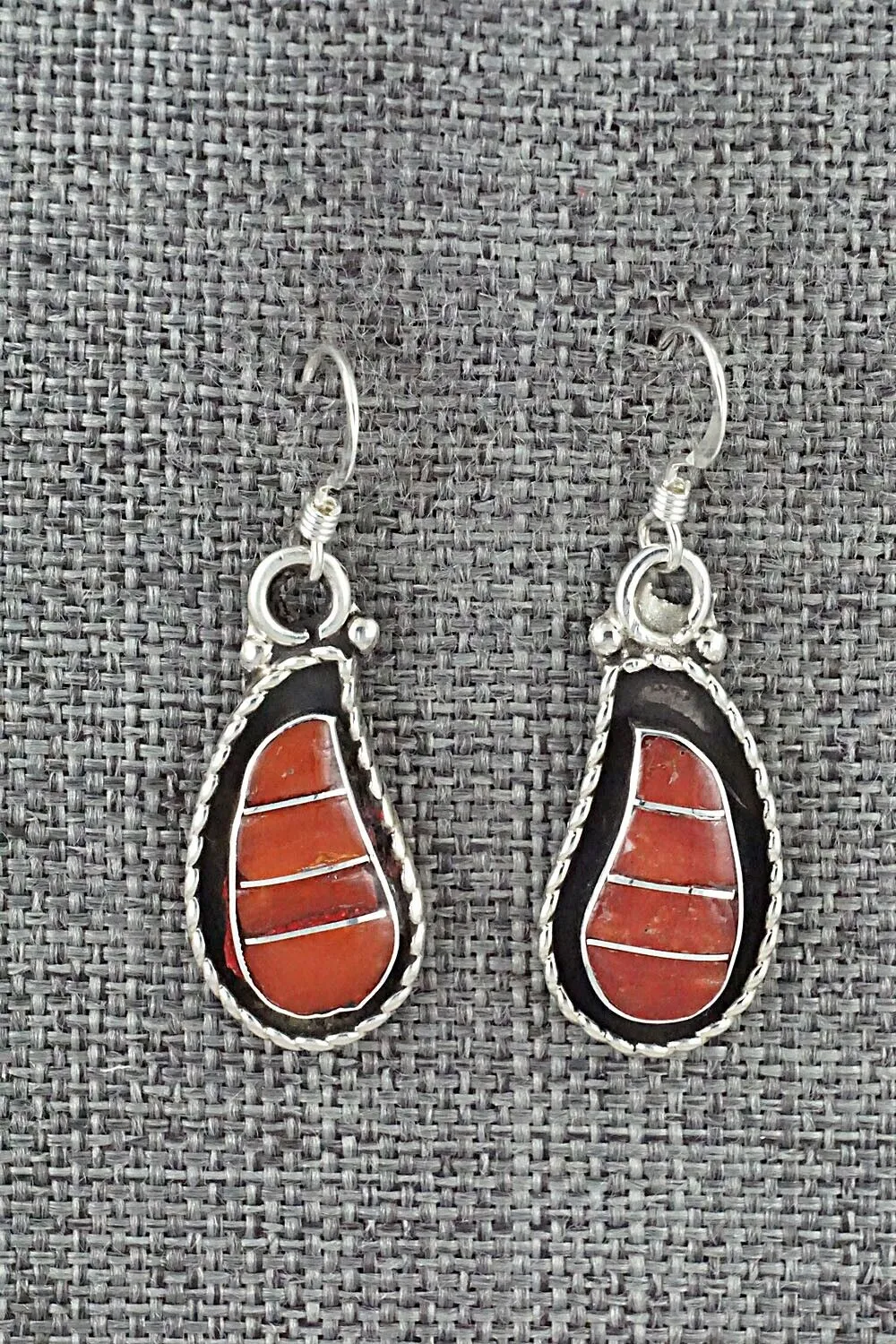 Coral & Sterling Silver Earrings - Susie Lowsayatee