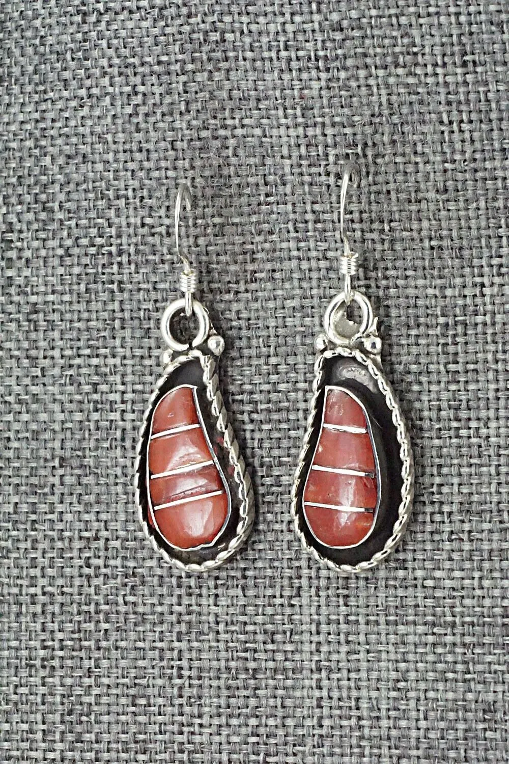 Coral & Sterling Silver Earrings - Susie Lowsayatee
