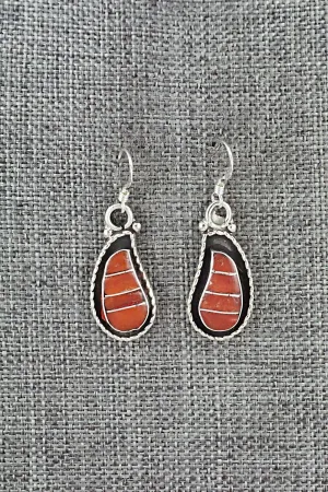 Coral & Sterling Silver Earrings - Susie Lowsayatee