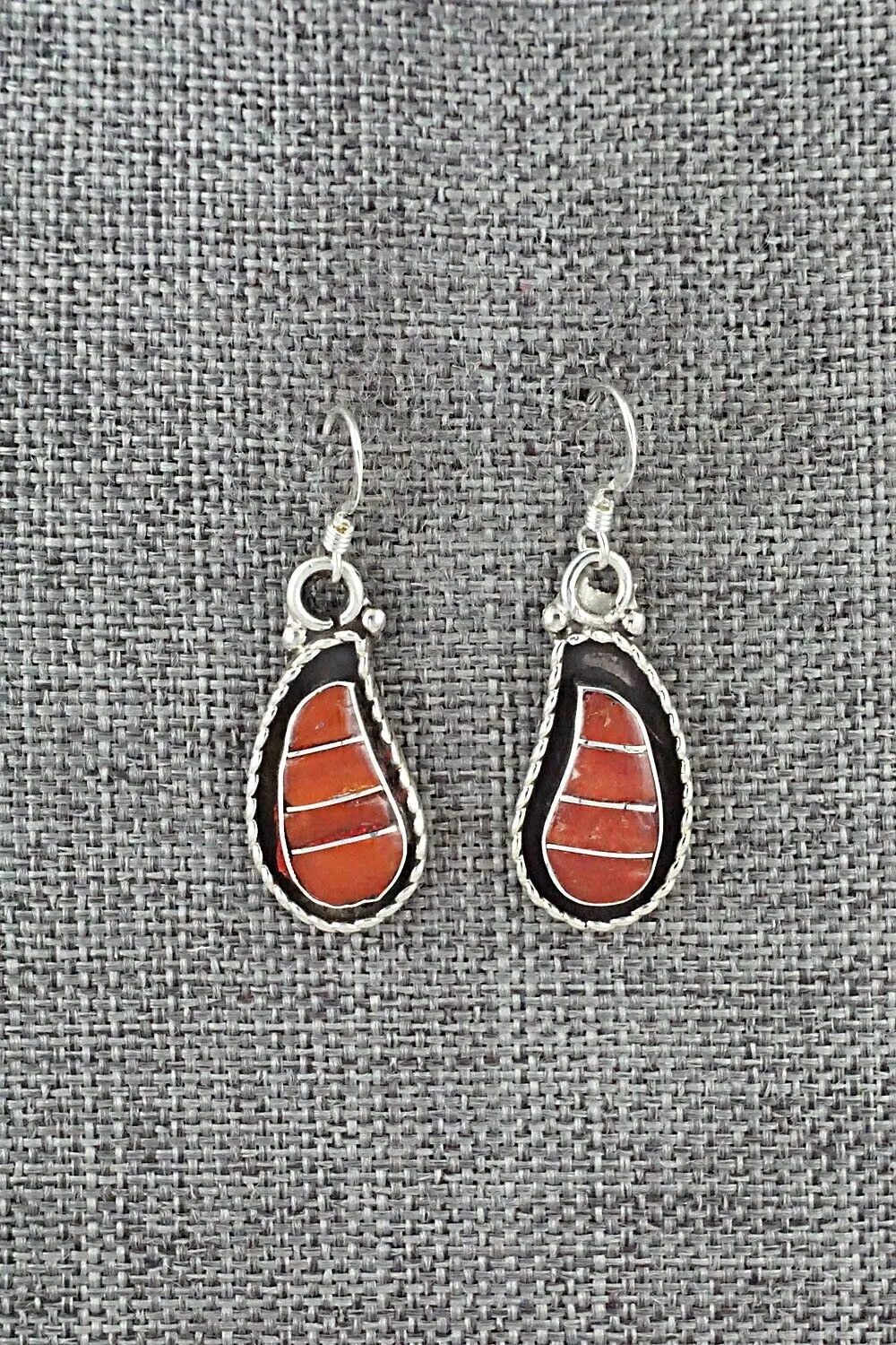 Coral & Sterling Silver Earrings - Susie Lowsayatee