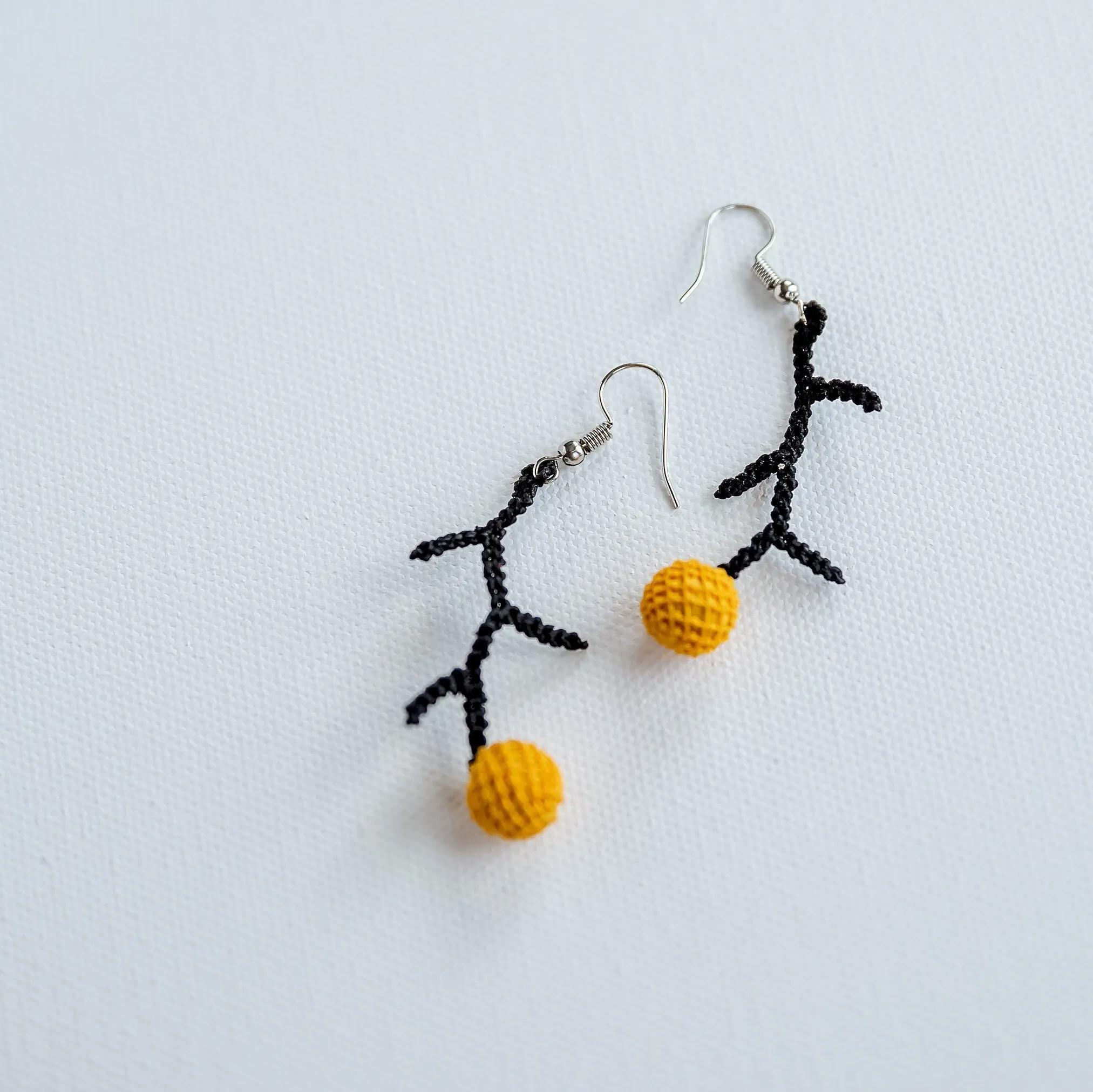 Crochet Cherry Earrings
