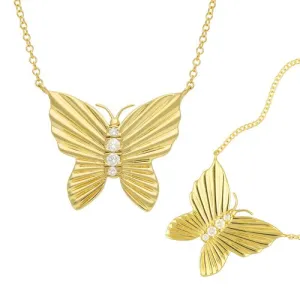 Diamond Butterfly Necklace