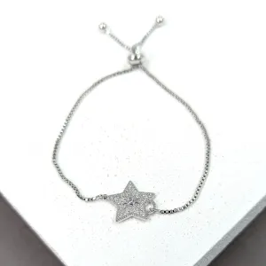 Five point crystal encrusted star with starburst centre
