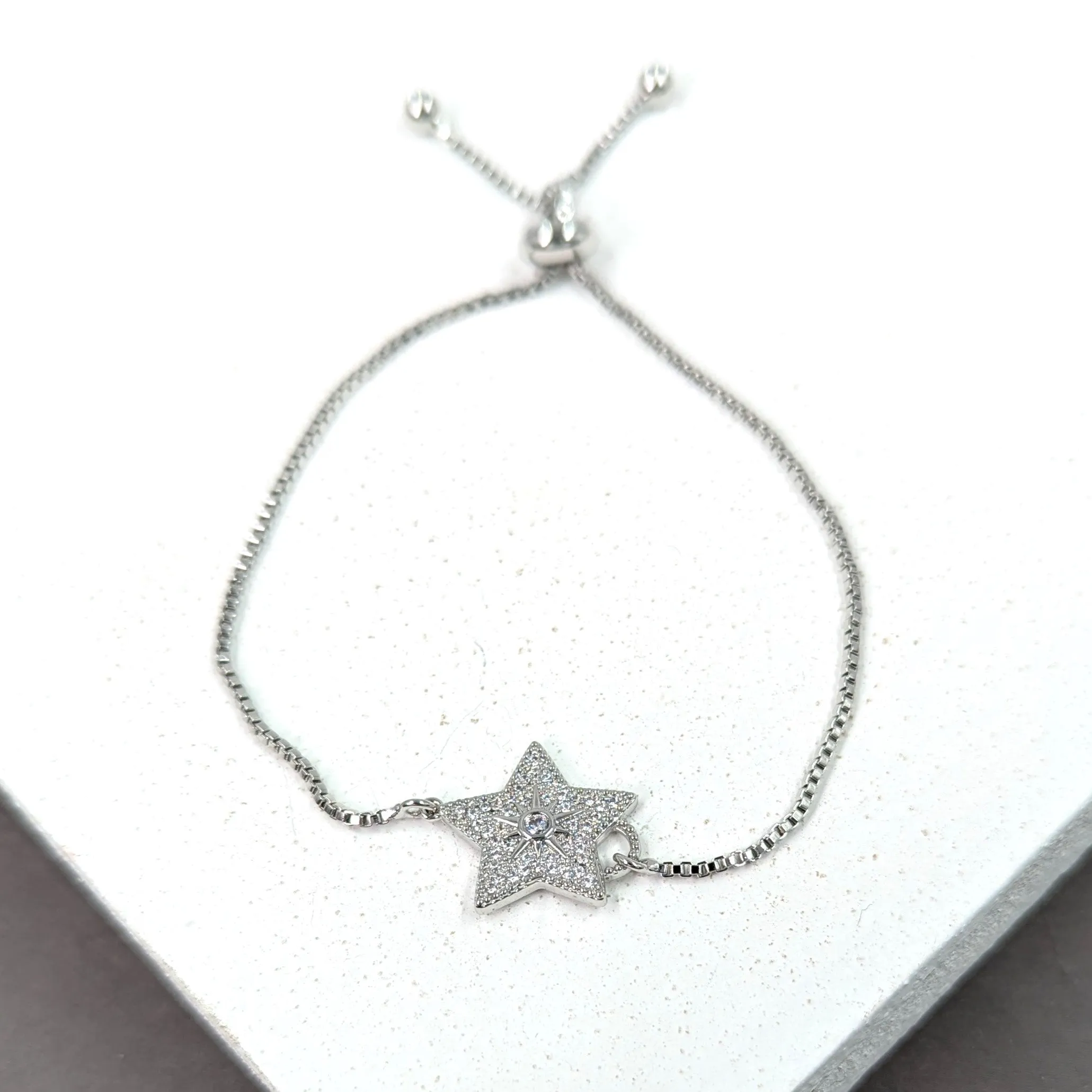 Five point crystal encrusted star with starburst centre