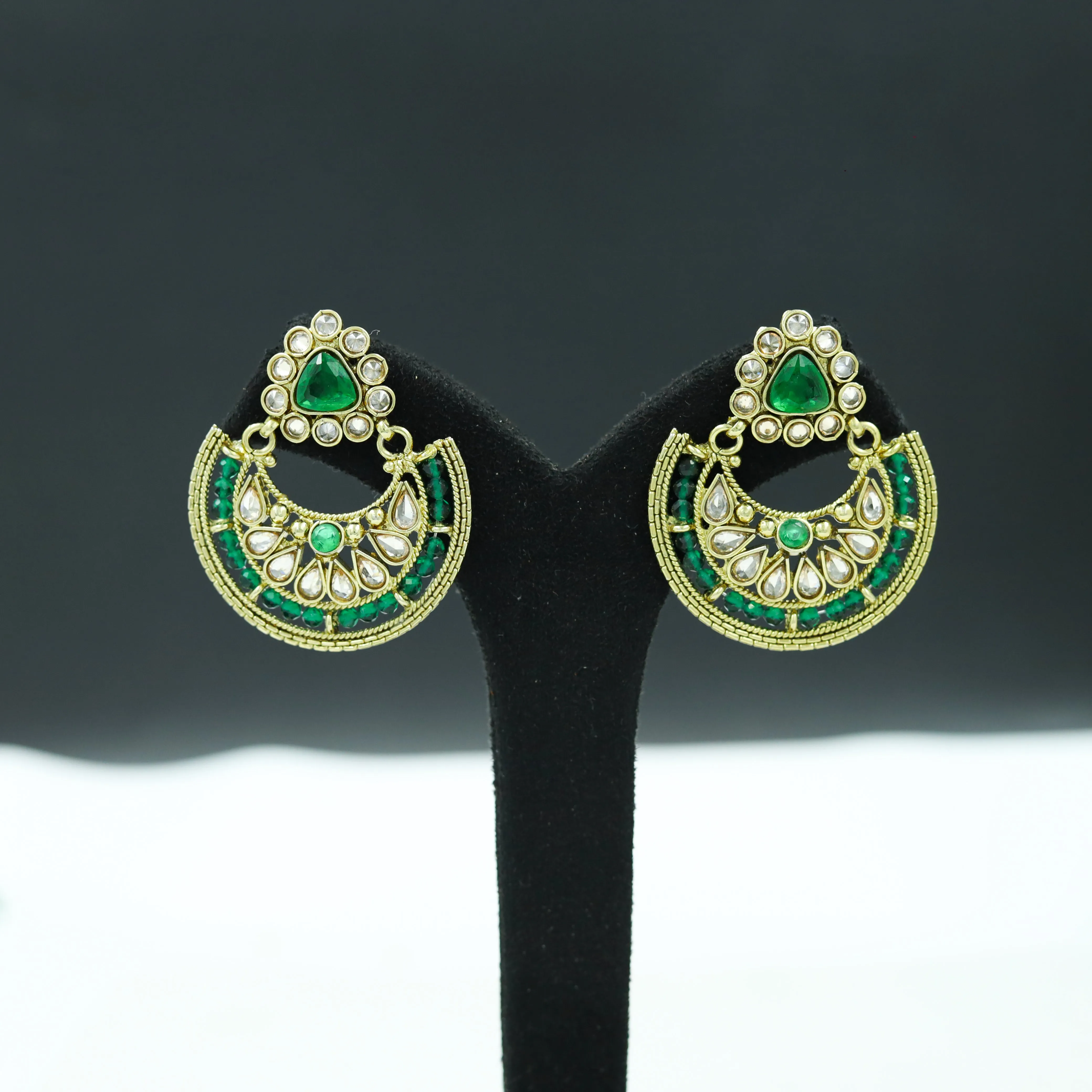 Green Antique Necklace Set 12692-9232