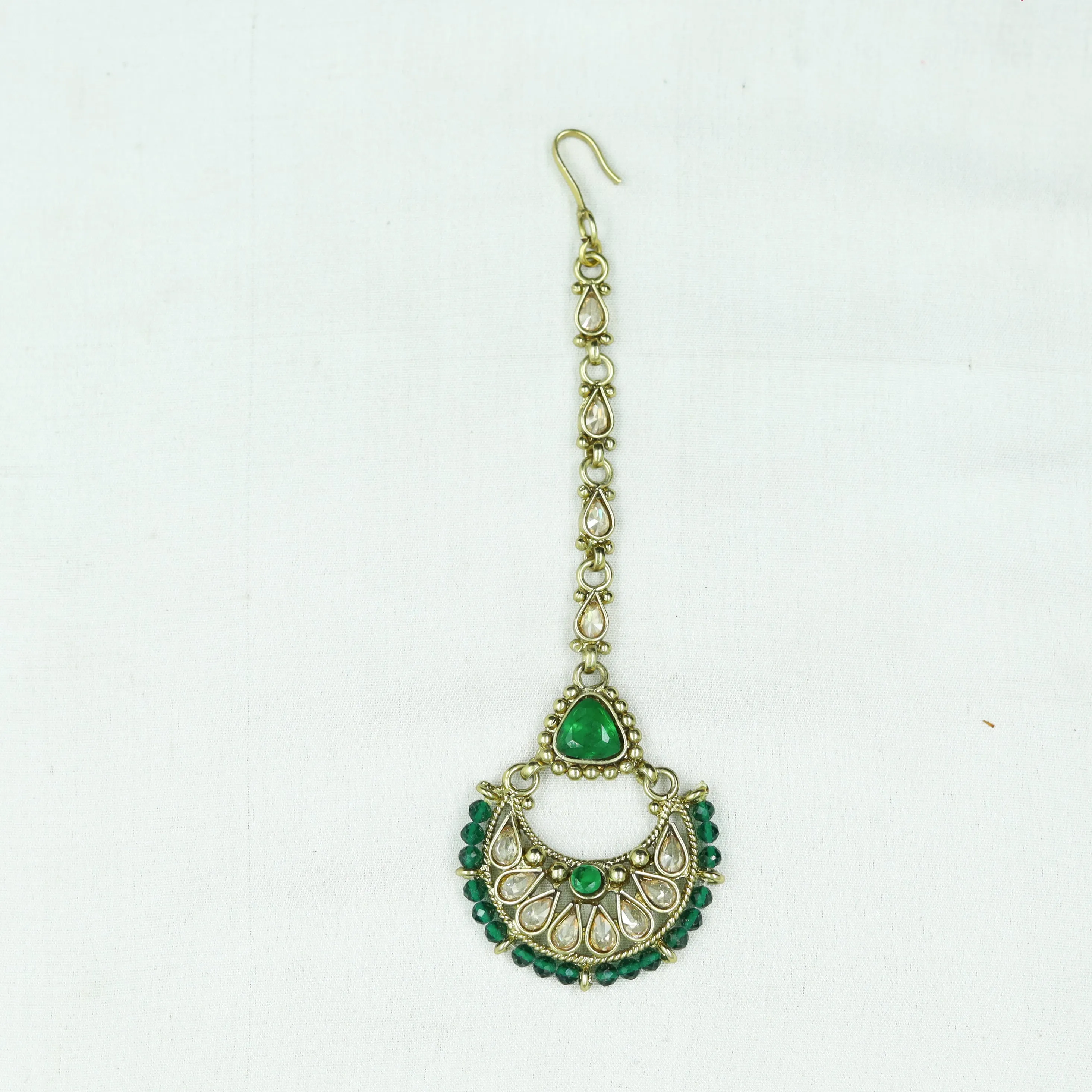 Green Antique Necklace Set 12692-9232
