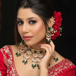 Green Bridal Kundan Choker Set 5292-24