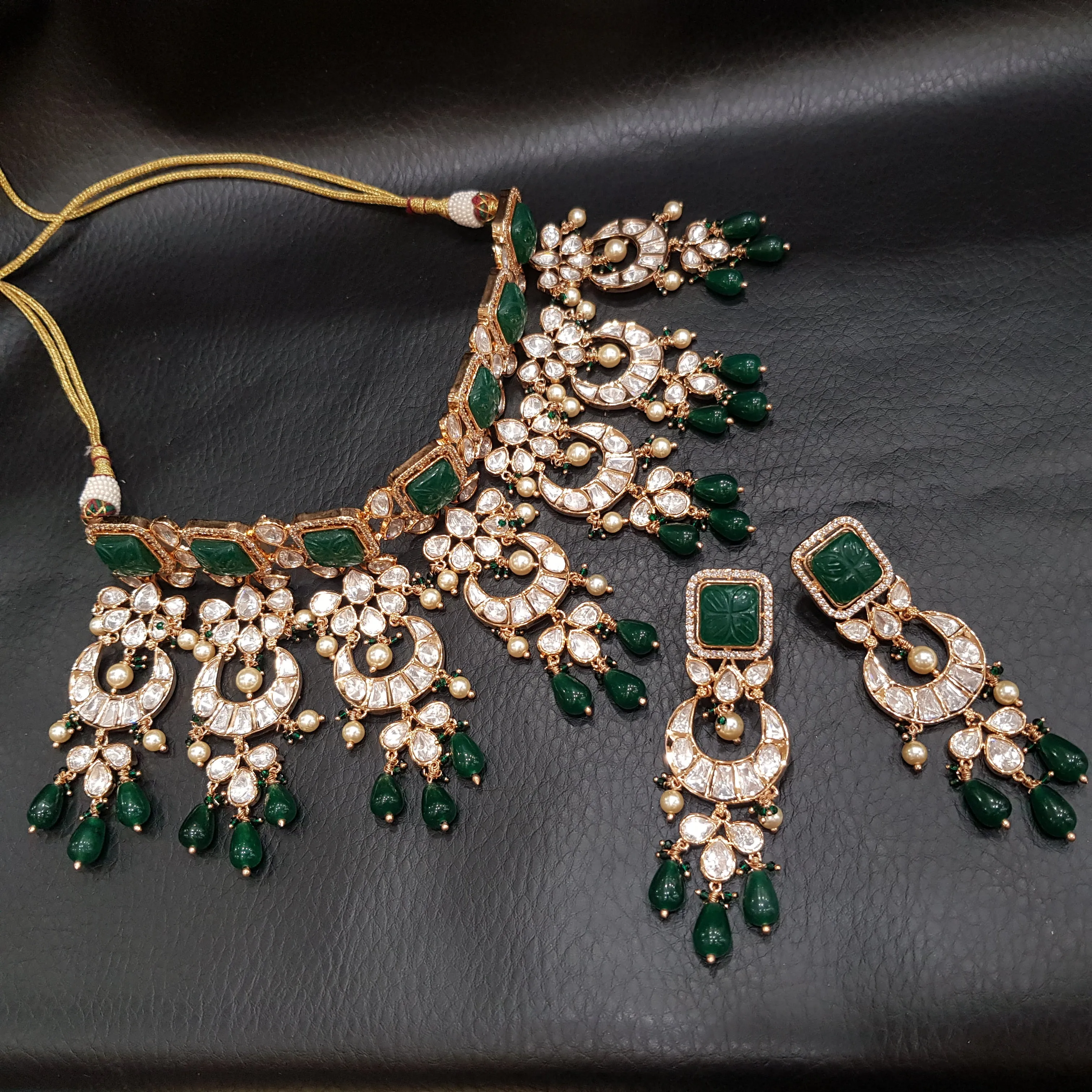 Green Bridal Kundan Choker Set 5292-24
