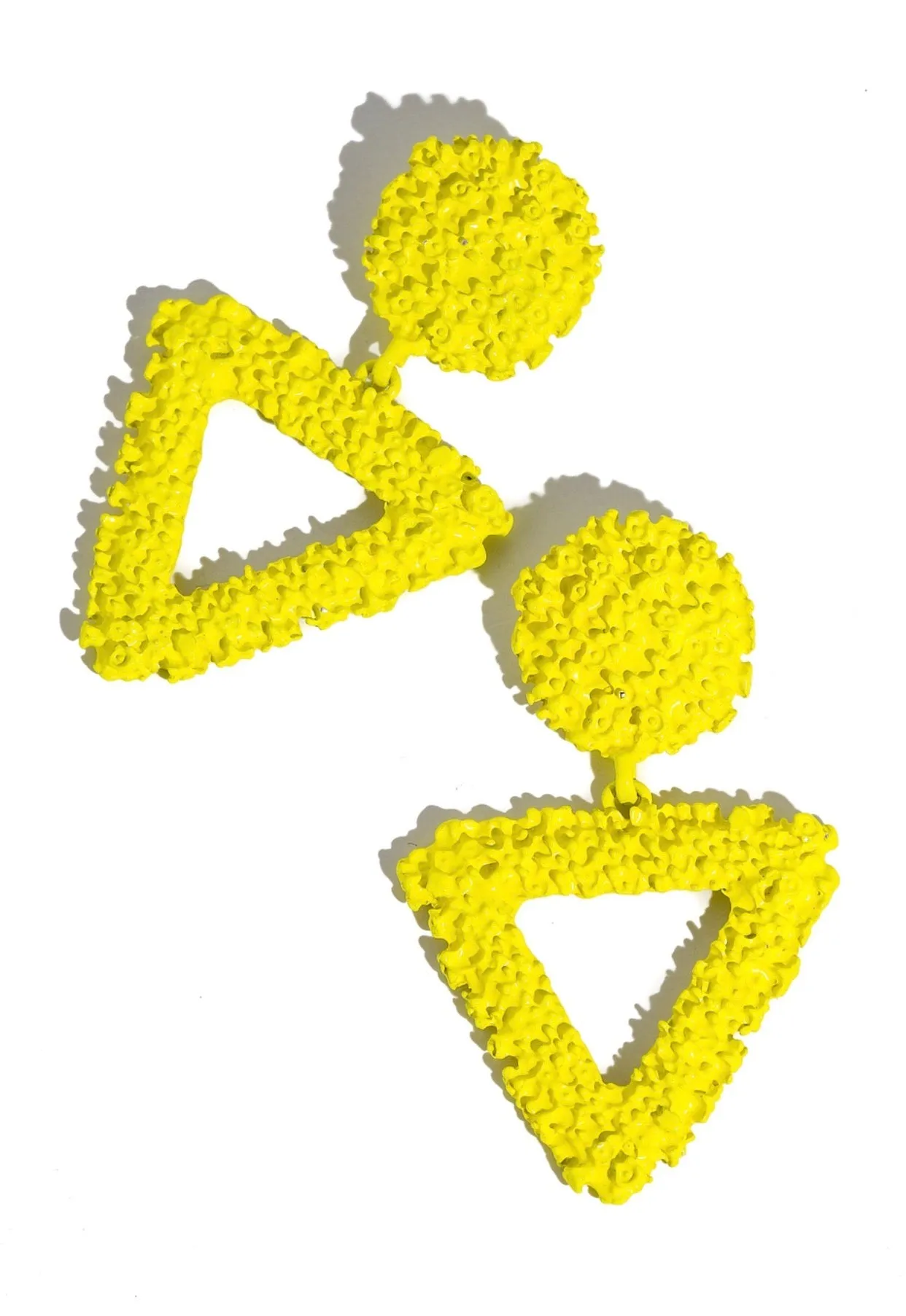 Hazel Neon Triangle Drop Earrings