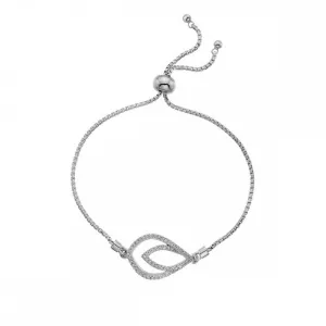 Hot Diamonds Harmony Sterling Silver White Topaz Bracelet