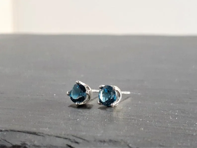 London Blue Topaz Studs