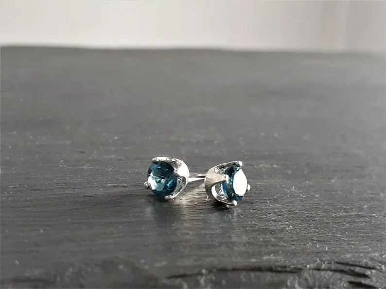 London Blue Topaz Studs