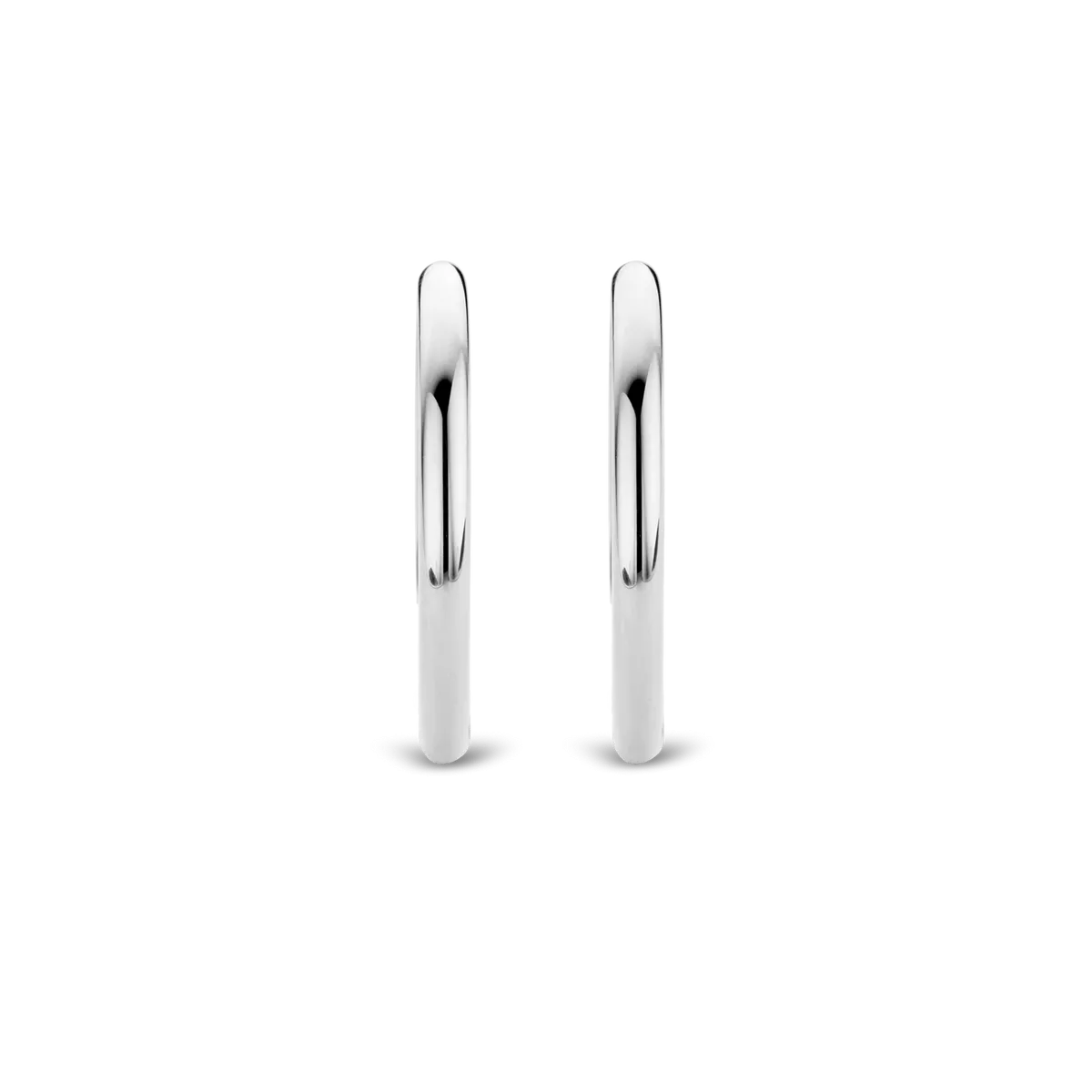 Milano Hoop Earrings - Silver - 7782SI