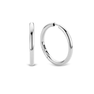 Milano Hoop Earrings - Silver - 7782SI