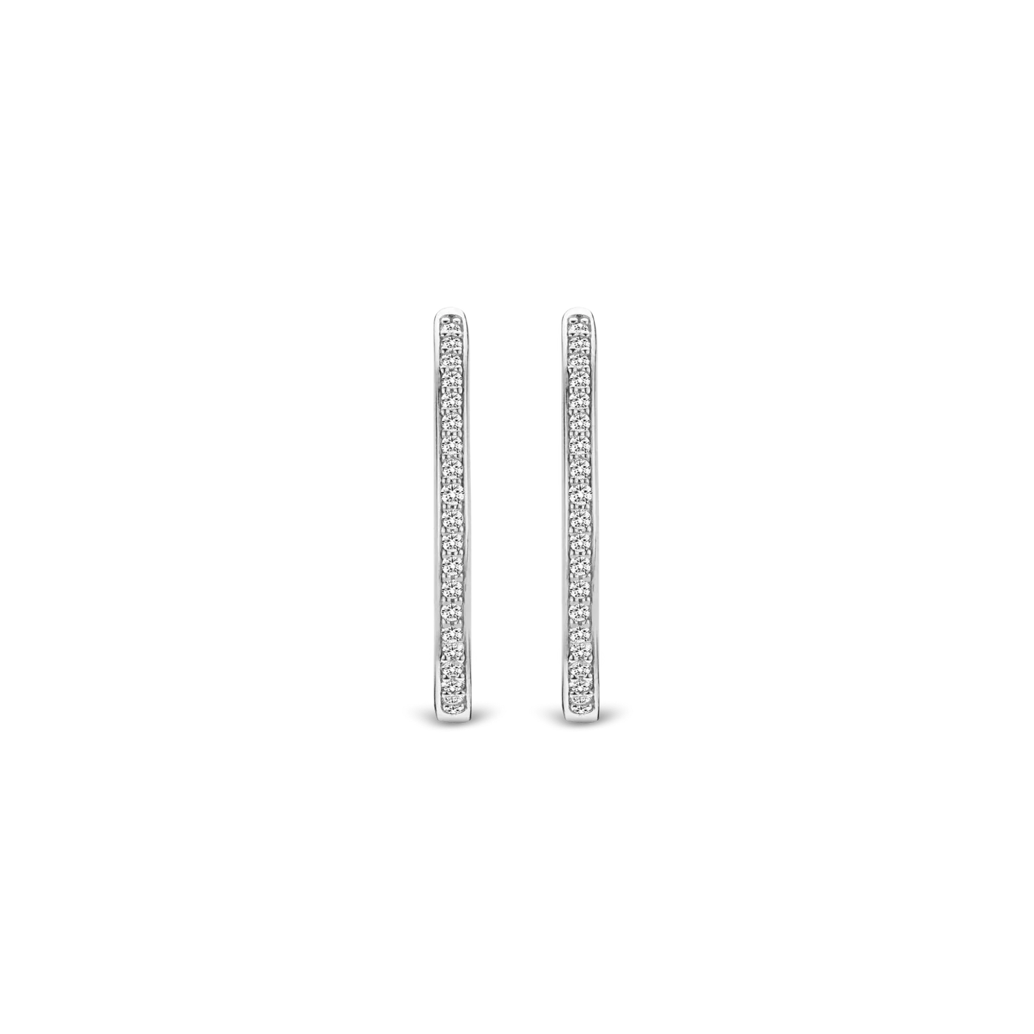 Milano Hoop Earrings - Silver - 7789ZI