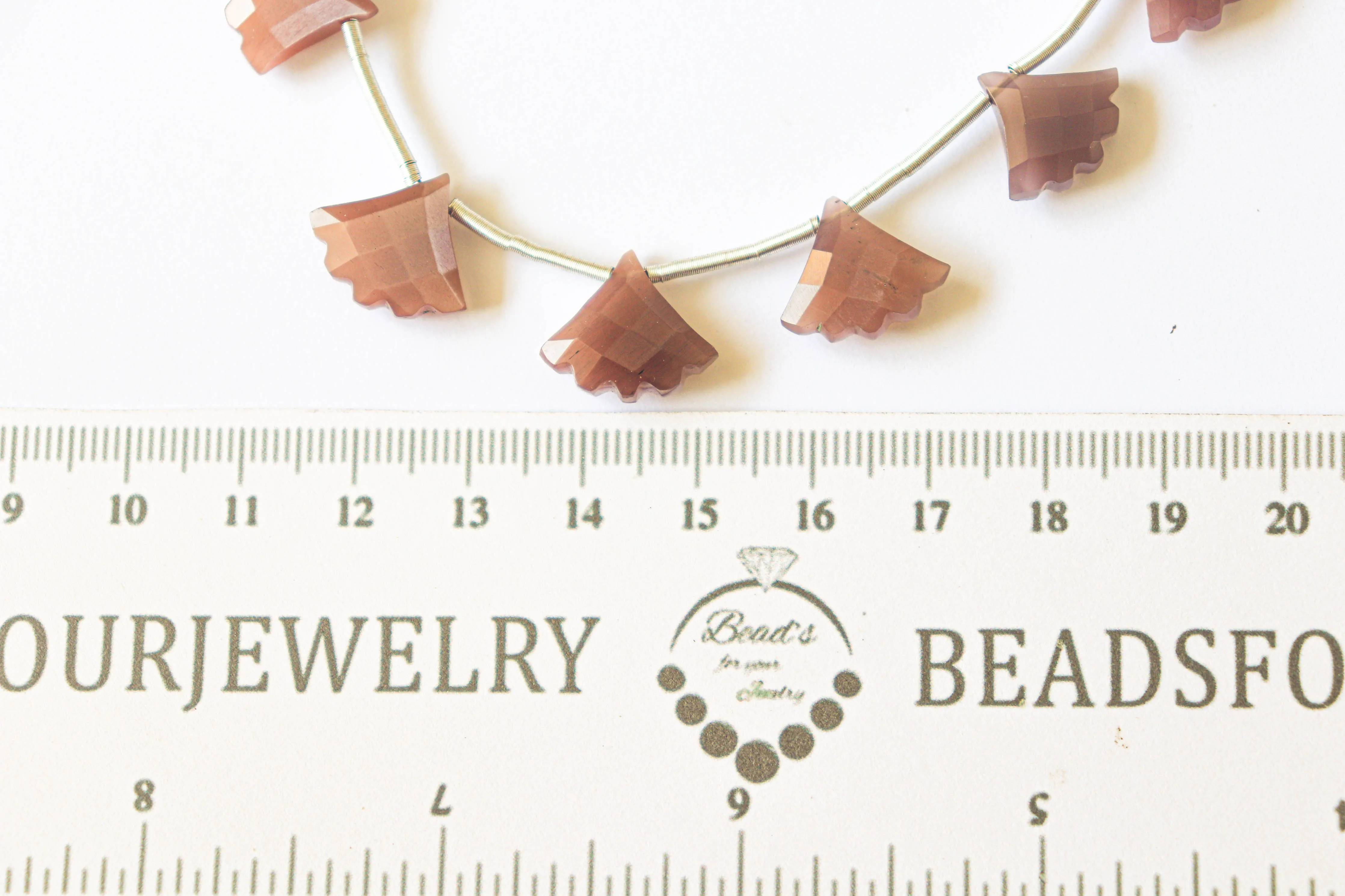 Natural Moonstone Fancy Shape Faceted Beads