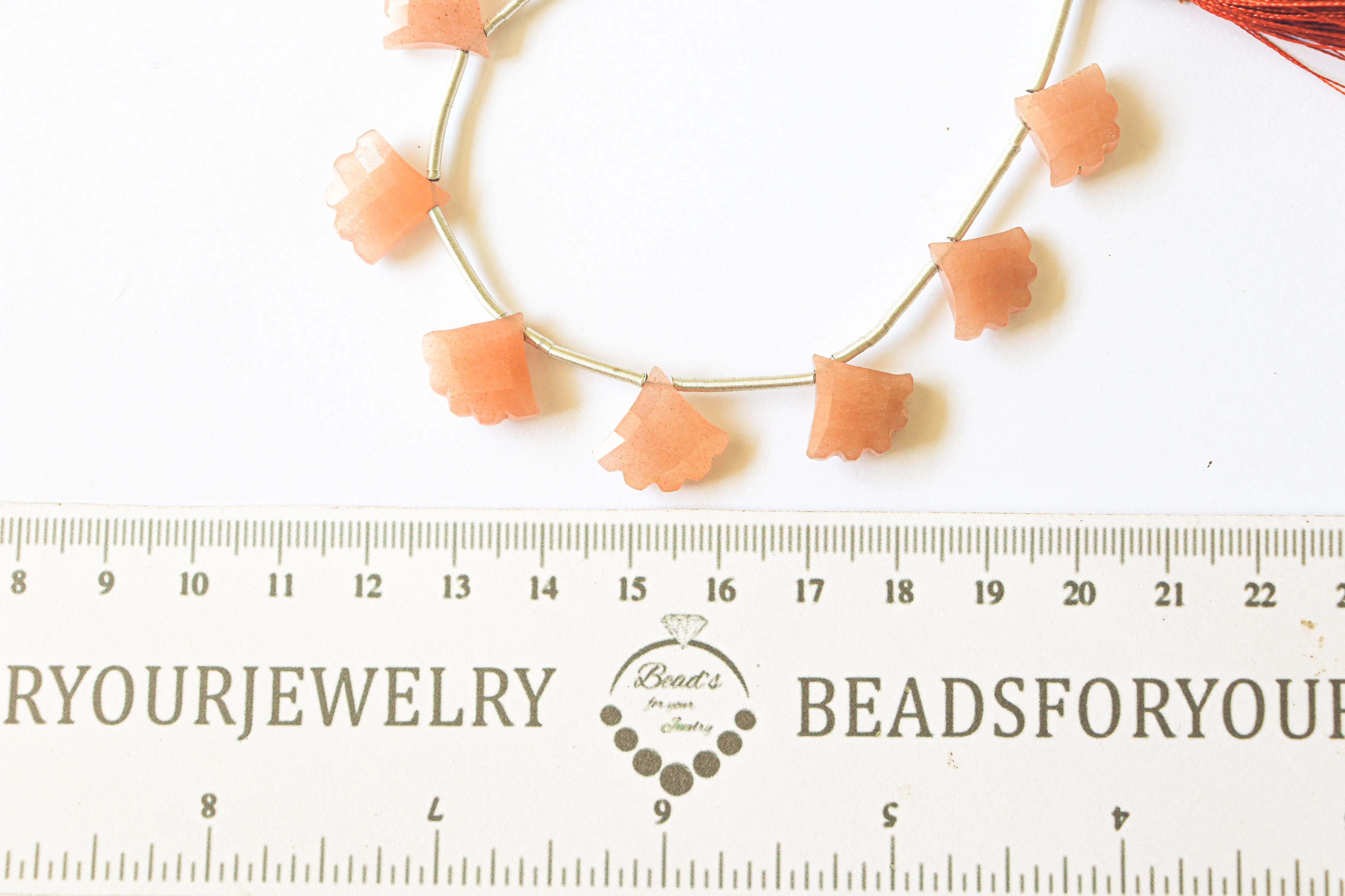 Natural Moonstone Fancy Shape Faceted Beads