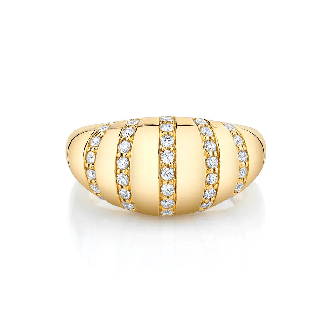 Orb Stripe Signet Ring F532