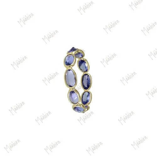 Oval Topaz Gold Ring