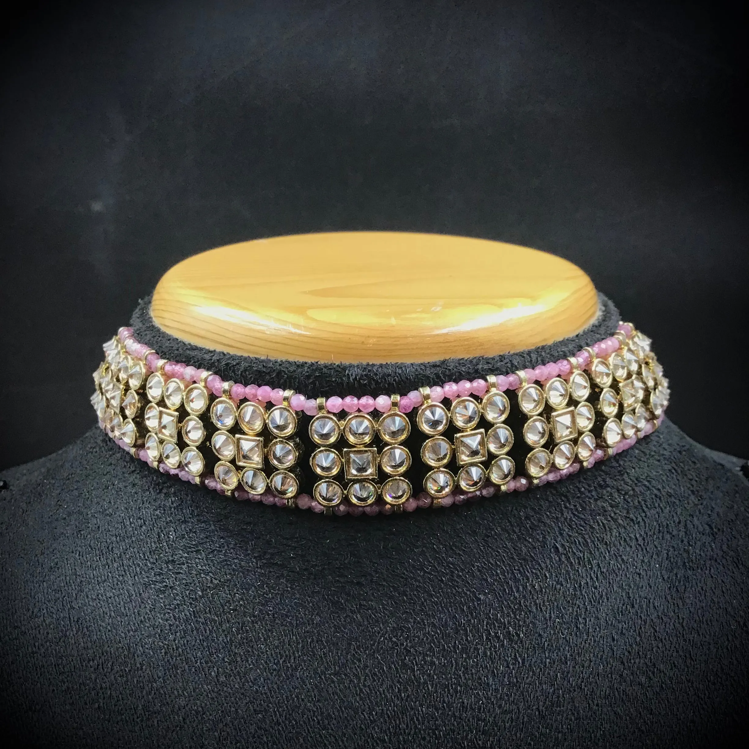 Pink Antique Necklace Set
