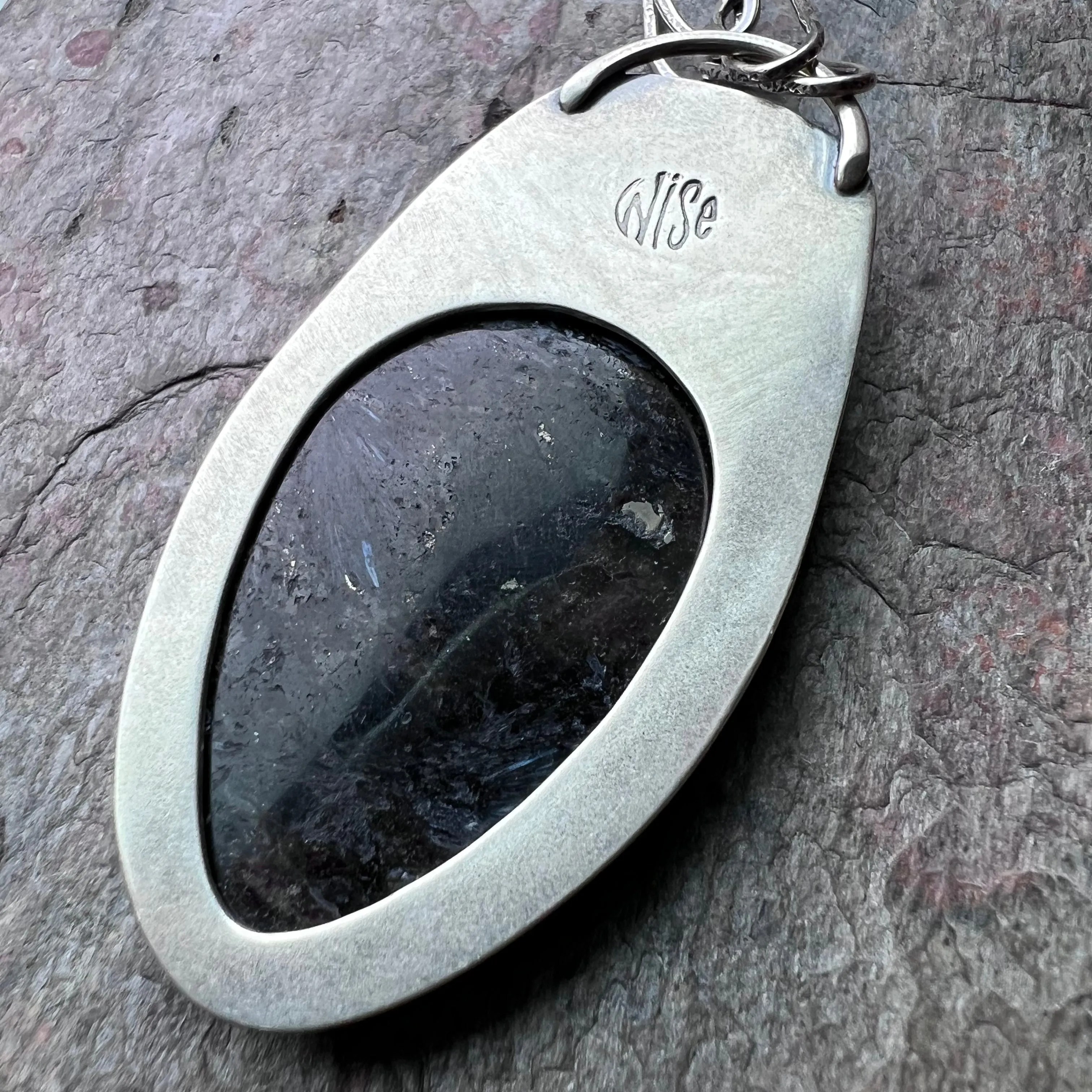 Rainbow Moonstone and Pietersite Sterling Silver Necklace - Handmade One-of-a-kind Pendant on Sterling Silver Chain