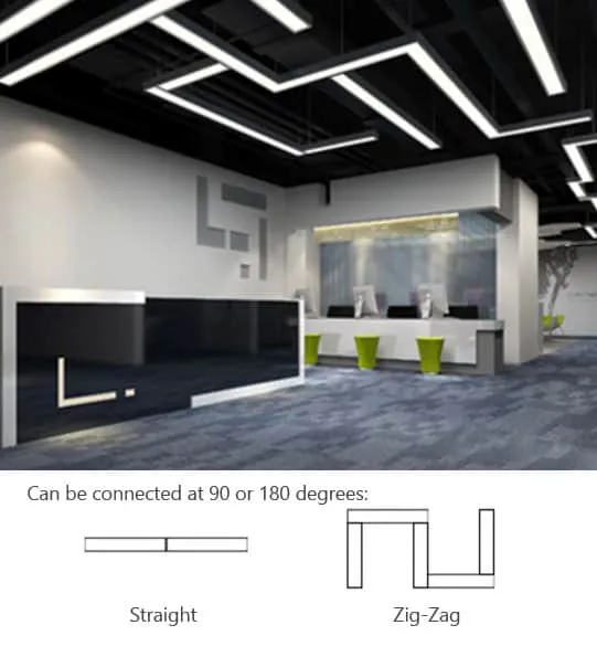 Rectuna Linear Rectangular Hanging Lamp