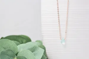 Teardrop Gemstone Necklace